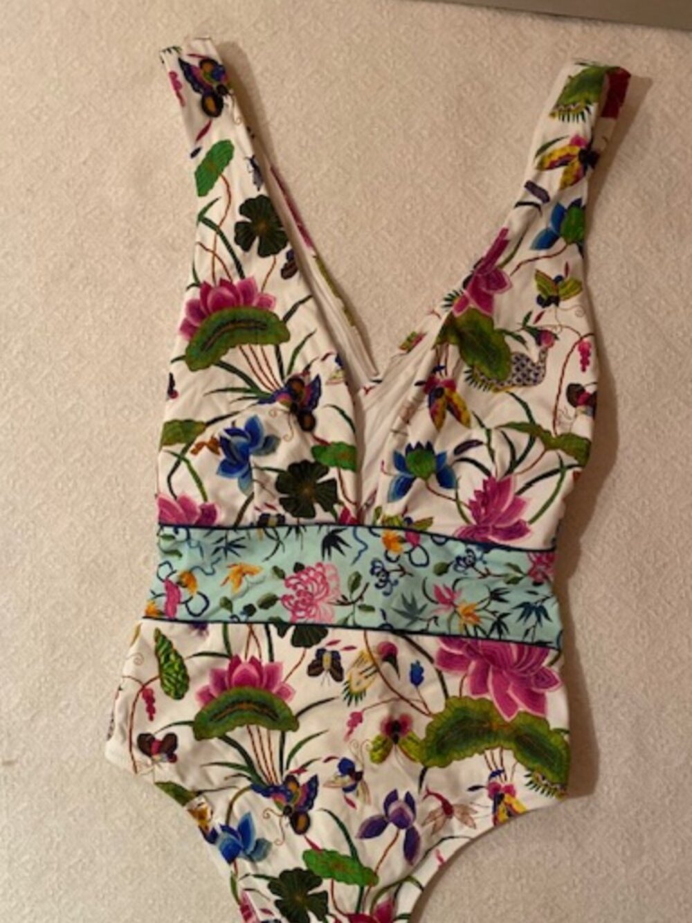 Nanette Lepore Garden Belle One Piece Swim size 14 Excellent Clean Beauty